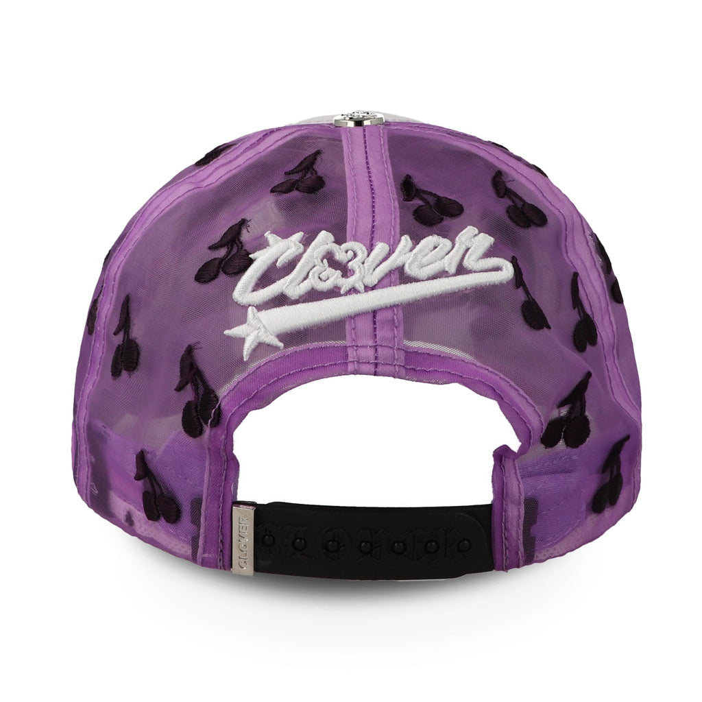 Gorra Clover Garments Berry Morado Blanco Unitalla