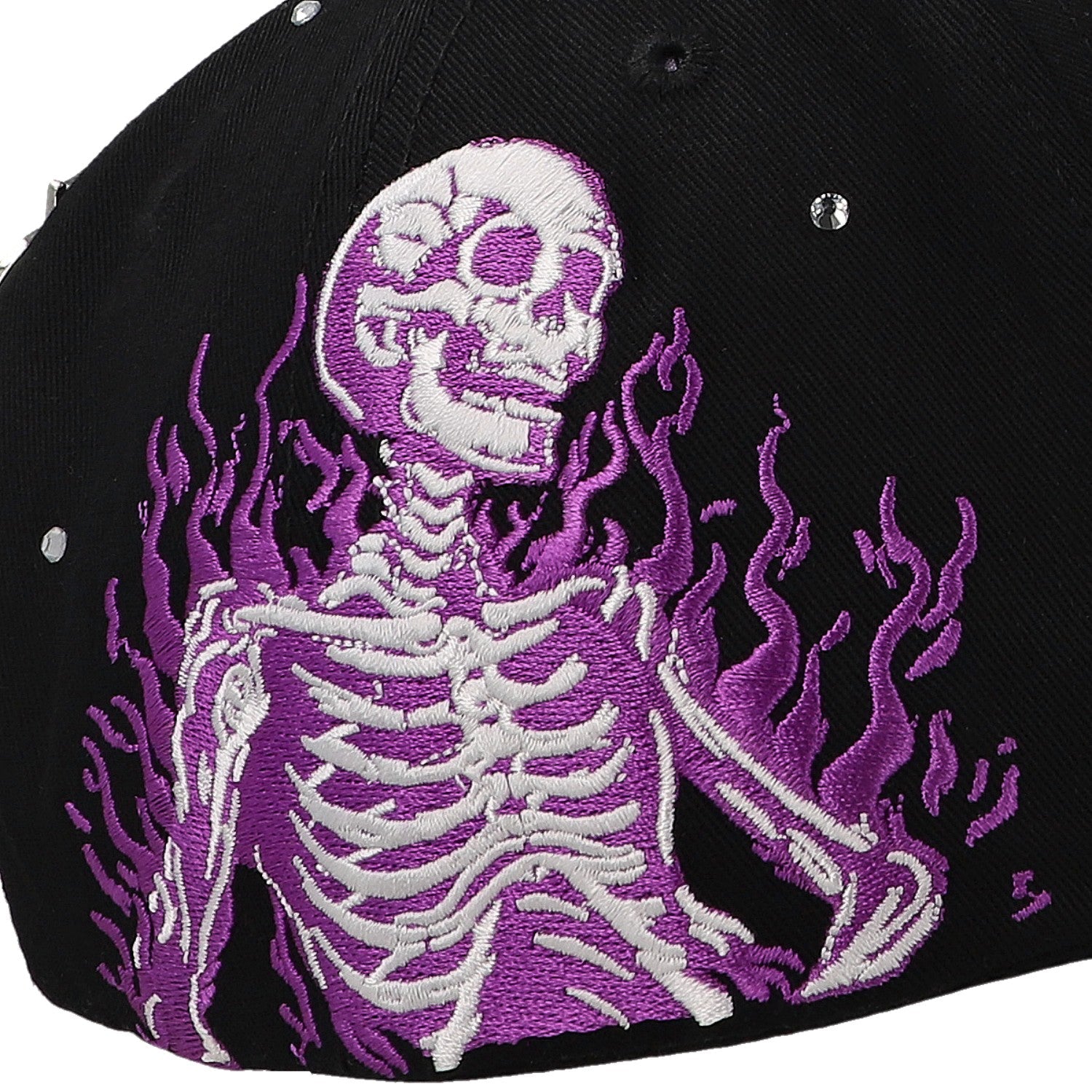 Gorra Clover Garments CLVR Skull Negra Unitalla