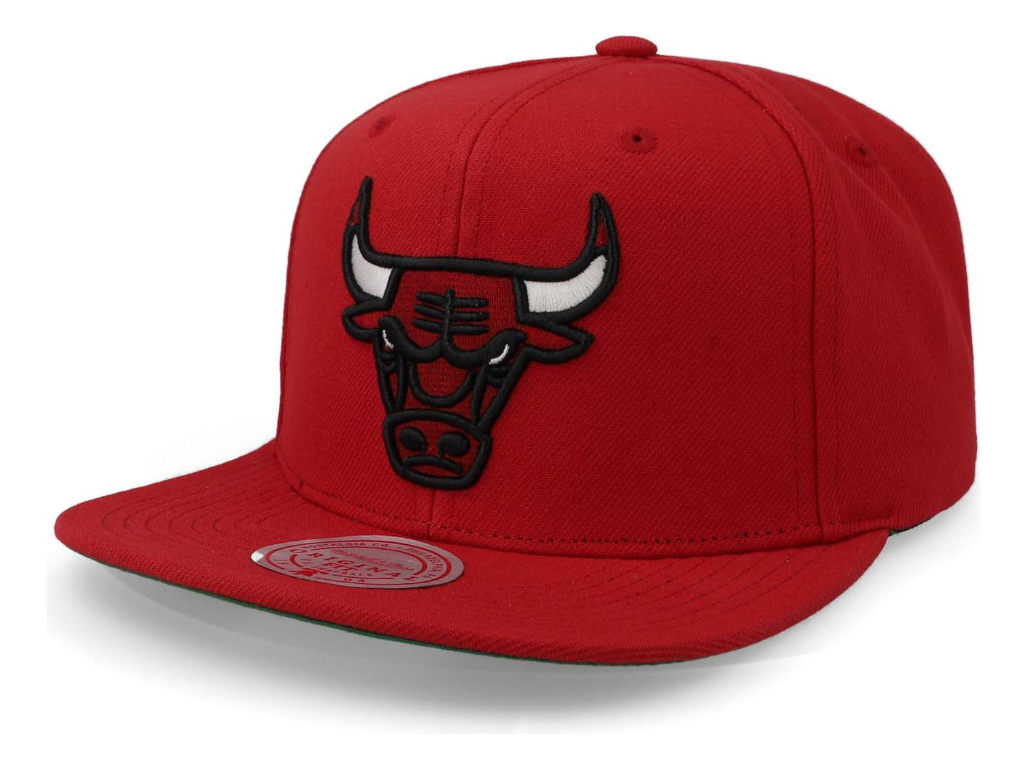 Gorra Mitchell & Ness Nba Bulls Patch Rojo