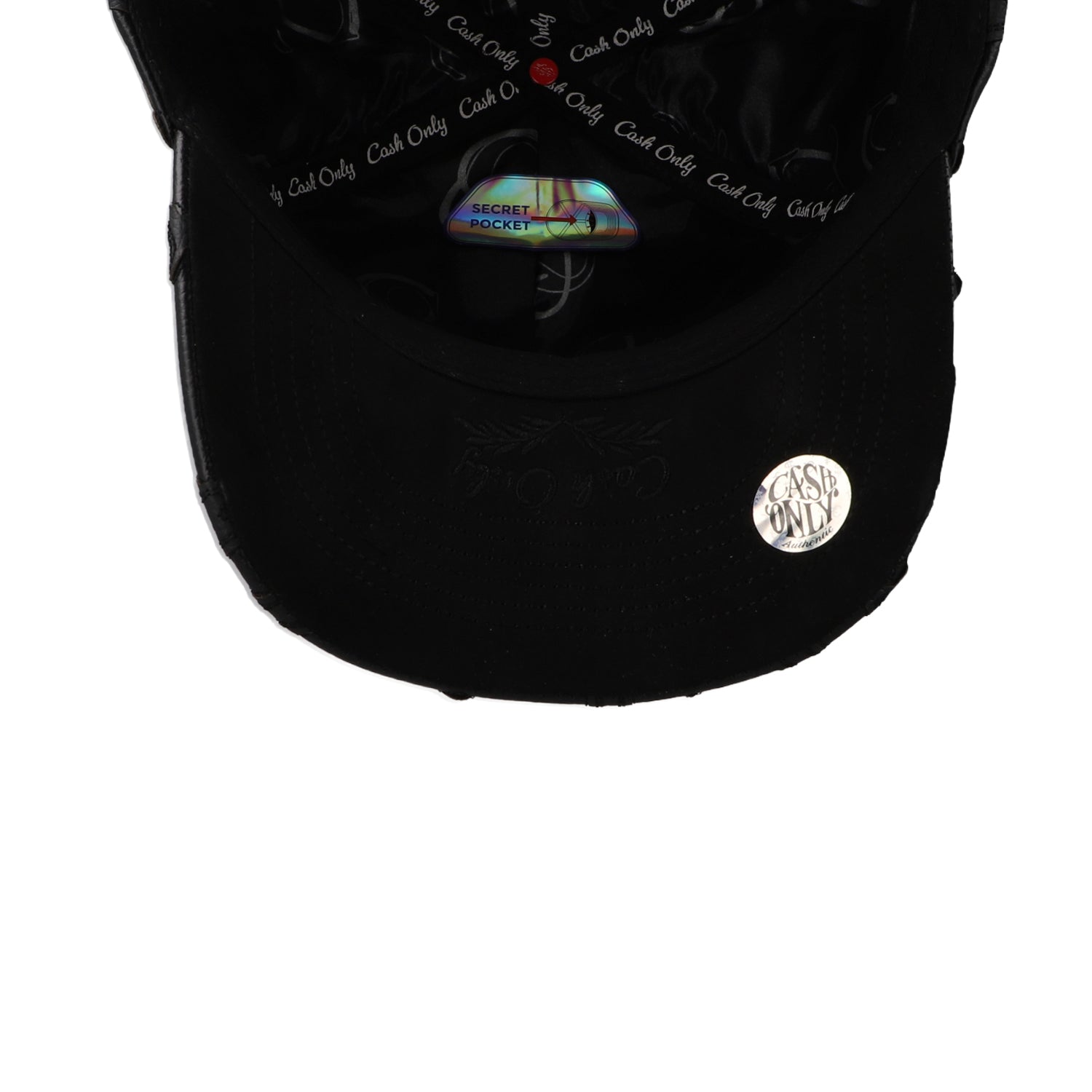 Gorra Cash Only Black Crown Crosses Negra Unitalla