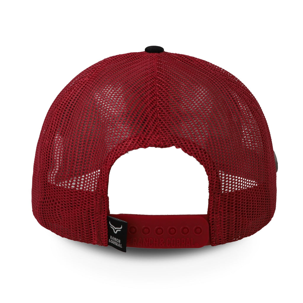 Gorra Ranch & Corral Breeds 1 Negro/Rojo Unitalla