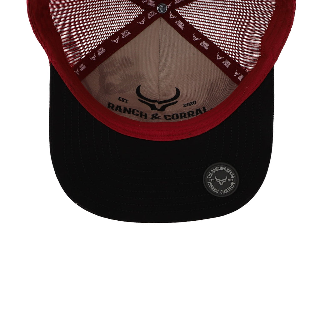 Gorra Ranch & Corral Breeds 1 Negro/Rojo Unitalla