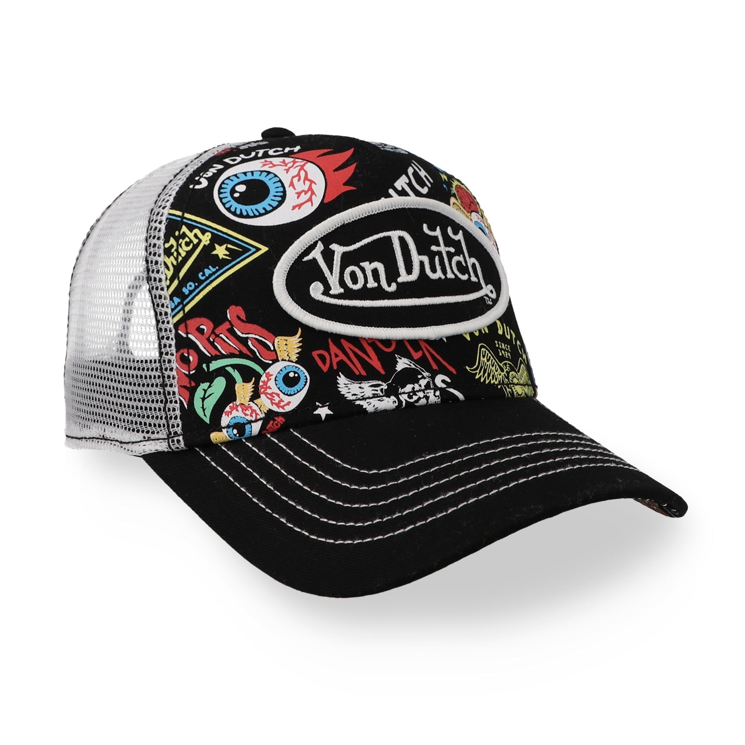 Gorra Von Dutch Multi Trucker Negro Unitalla