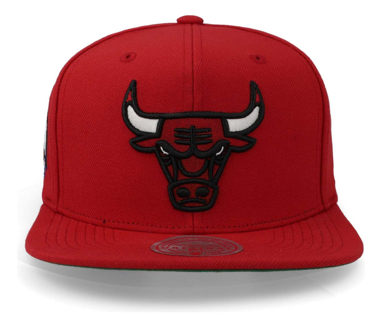 Gorra Mitchell & Ness Nba Bulls Patch Rojo