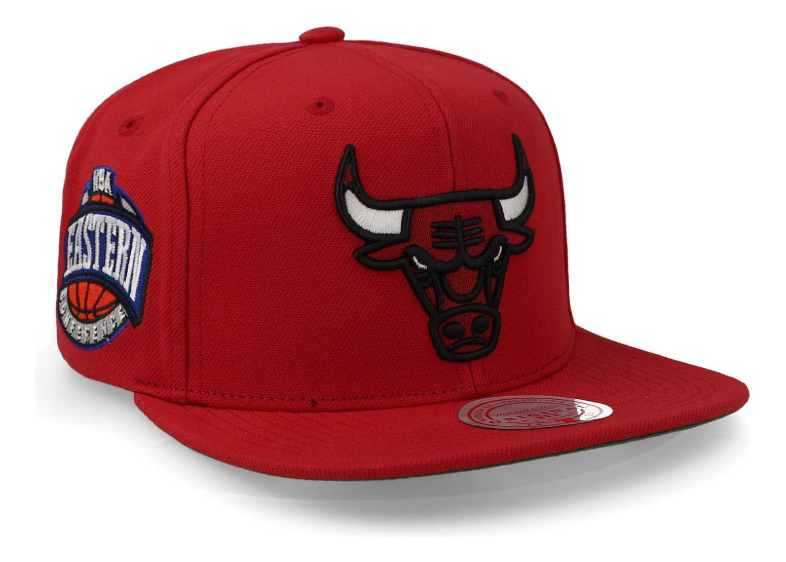 Gorra Mitchell & Ness Nba Bulls Patch Rojo