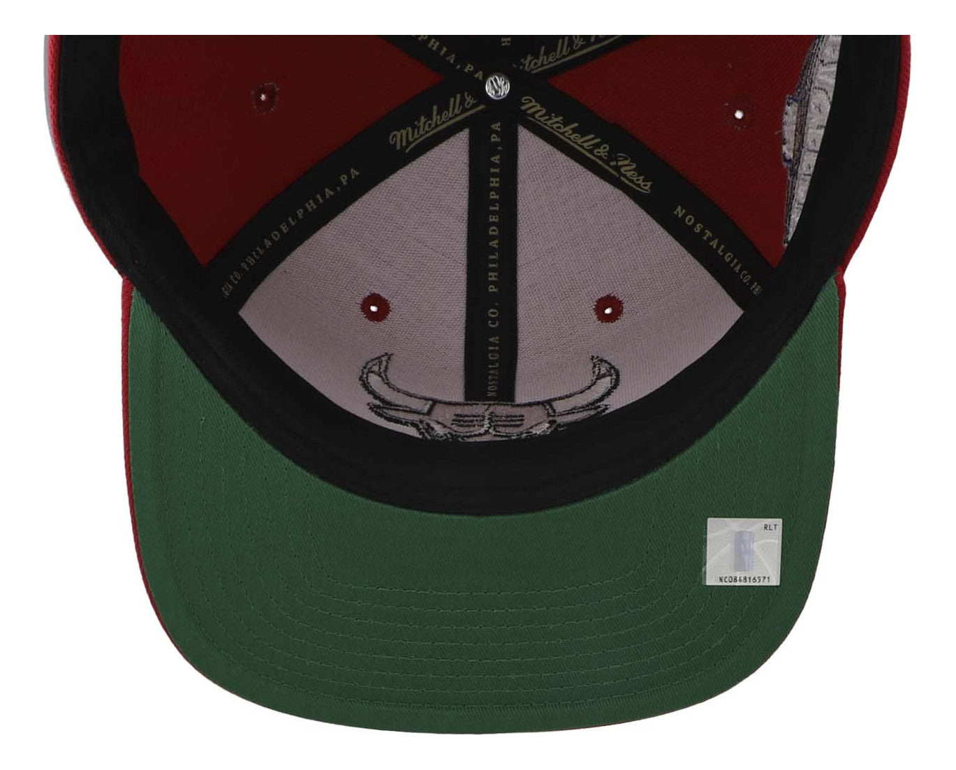 Gorra Mitchell & Ness Nba Bulls Patch Rojo